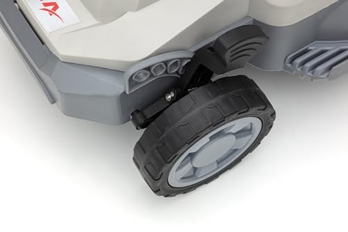 IKRA cortacésped Mulching ICM 2033 con 2X batería y Cargador, Ahorro de Espacio, Superficies de césped de hasta 150m²