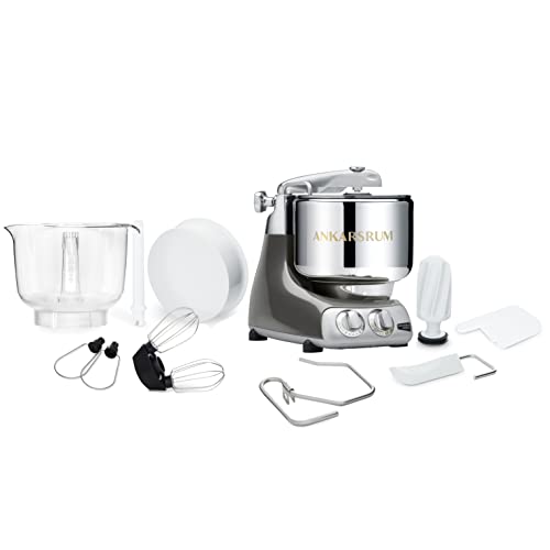 Ankarsrum 6230 BKC Assistent Original AKM6230 Kitchen Machine – Black Chrome (BC), 1500 W, 7 litros, Aluminio, Negro Metalizado