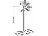 Erard Lux-Up 1400XL - Pie para televisor, Color Blanco