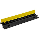 VEVOR Rampa protectora de cables, paquete de 5, 2 canales, capacidad de 22,000 lbs/eje, cubierta de alambre de TPU resistente, rampa protectora de manguera, rampa de entrada, retardador de velocidad d