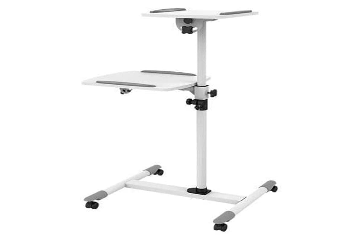Link Accessori LKBR25 Negro, Blanco Suelo para proyectores - Soportes para proyectores (Sol, 10 kg, Negro, Blanco, 850-1100 mm, 0-35°)