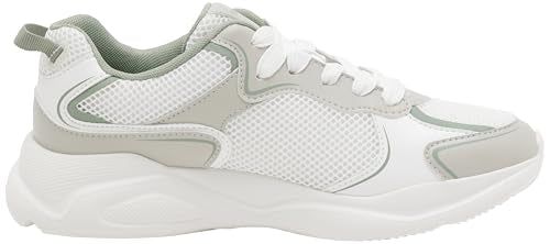 HUGO Leon_Runn_mepu, Zapatillas Mujer, Open White, 39 EU