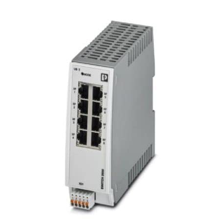 PHOENIX CONTACT FL Switch 2108 - Conmutador gestionado (8 Puertos RJ45, 10/100/1000 Mbit/s, Clase de protección: IP20, PROFINET Conformance Class A)
