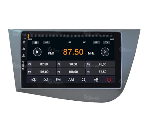 Radio de Coche para Seat Leon 2005-2012 Android GPS Bluetooth WiFi USB Dab+ Touchscreen 9" 8core Carplay AndroidAuto