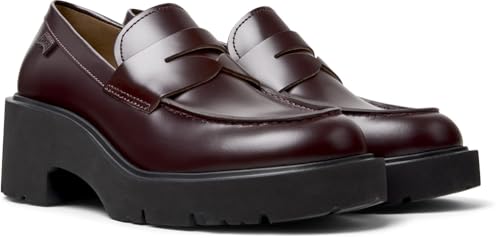 Camper Milah K201425, Mocasin Mujer, Borgoña 030, 36 EU