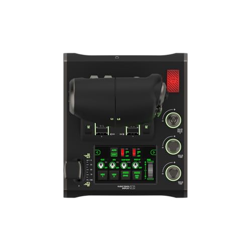 Turtle Beach VelocityOne Flightdeck - Joystick y Acelerador de Sistema Simulador HOTAS Universa con Pantalla táctil y Botones, HUD Montado en la Palanca y Sensores sin Contacto en Windows 10 & 11