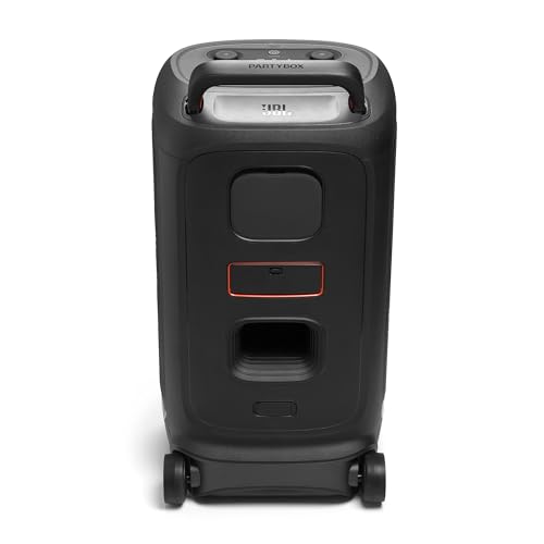 JBL Partybox 520, altavoz inalámbrico bluetooth para fiestas, 15h de autonomía, espectáculo de luces dinámico, IPX4, compatible con varios altavoces, AI Sound Boost, entrada para micrófono, negro