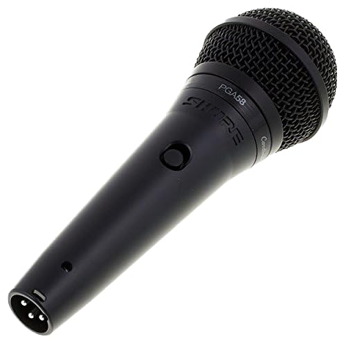 Shure PGA58 Cardioide Micrófono vocal dinámico con XLR a XLR de cable