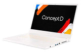 Acer ConceptD 3 CN315-72G - Ordenador Portátil 15.6" Full HD IPS, Laptop (Intel Core i5-10300H, 8GB RAM, 512GB SSD, NVIDIA GeForce GTX 1650, Windows 10 Home), PC Portátil Blanco - Teclado QWERTY