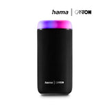 Hama Altavoz Bluetooth 30W, Resistente al Agua IPX4, Efectos de luz LED, 12 Horas de duración de la batería, Caja de música Bluetooth, Negro
