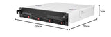 Silverstone SST-RM21-304 - Caja de Servidor de Montaje en Rack de 2U Compatible con 4X 2.5/3.5" SAS/SATA HDD/SSD