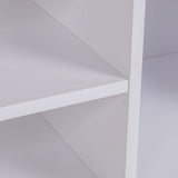 BAKAJI Mueble de TV de Madera MDF aparador con Base de televisión, 2 Compartimentos Abiertos, para Videojuegos y 2 Puertas, tamaño 110 x 35 x 36 cm, Color Blanco, diseño Moderno