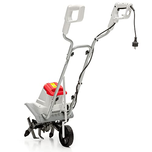 IKRA motoazada eléctrica motocultor IET 1030, Ancho de Trabajo 30cm, Profundidad 20cm, 1080W