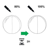 Leitz Balón de Asiento Ergo Active Antideslizante, Diseñado Ergonómicamente como Alternativa a la Silla de Escritorio, 75 cm de Diámetro, Incluye Funda de Tela, Bomba Aire Manual, 2 Tapones, 65430089