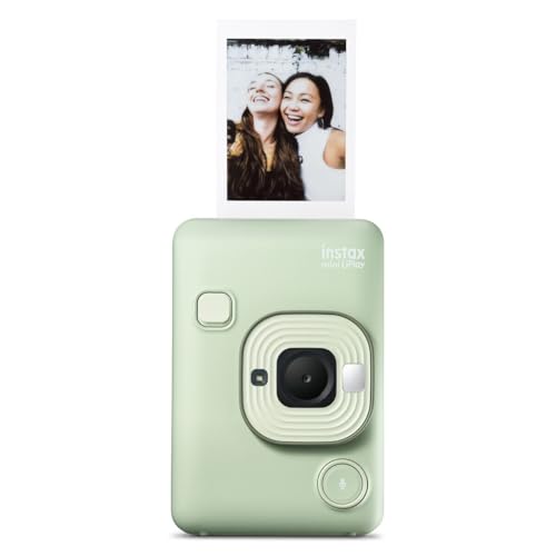 instax - Mini LiPlay, cámara instantánea híbrida. Cámara e Impresora para Smartphones. Color Matcha Green