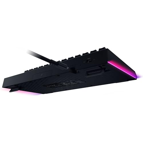 Razer BlackWidow V4 Pro 75% - Teclado de Juego inalámbrico Intercambiable en Caliente - Pantalla OLED (dial de comandos, 4K Hz y conectividad Bluetooth, reposamanos magnético) Diseño US | Negro