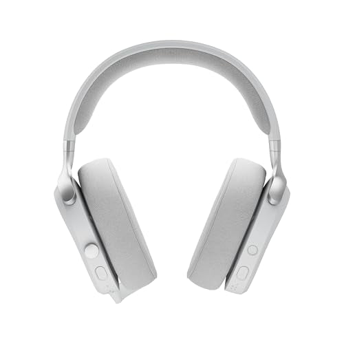 Fractal Design Scape Light - Auriculares inalámbricos para Gaming en PC - Micrófono Giratorio con Mute y antirruido - hasta 40 Horas de autonomía - Iluminación Ambiental configurable - Gris