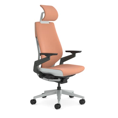 Steelcase Gesture Sillas de Oficina, Acero Inoxidable, poliéster, plástico, Caqui, Talla única