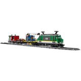 LEGO City Tren de Mercancías con Vehículo Teledirigido - Camión de Juguete, Carretilla Elevadora, 32 Piezas de Vía y & Minifiguras - Regalo para Niños y Niñas de 6+ Años 60198