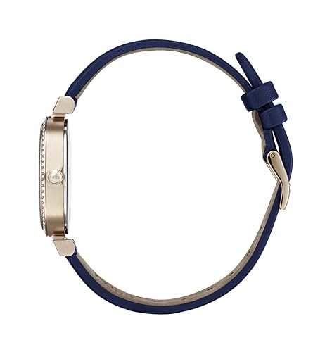 BOSS Reloj Analógico de Cuarzo para Mujer Colección Celebration con Correa de Cuero Azul - 1502477