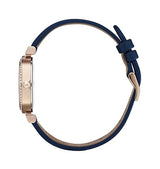 BOSS Reloj Analógico de Cuarzo para Mujer Colección Celebration con Correa de Cuero Azul - 1502477
