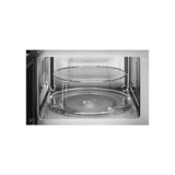 AEG OS5MG20EB Horno Microondas Integrable, 20 L, 800 W, Función Grill, Display LED Táctil, Apertura Electrónica, Color Negro con Acabado Inox Antihuellas