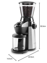 Caso Barista Flavour, Eléctrico Diseño de Molinillo de café, Grado de molienda en 15 Niveles con Molinillo de Acero Inoxidable Resistente, aromaschonend, para un café & Café expreso