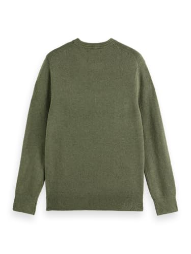 Scotch & Soda Soft Knit Regular Fit Crew Neck Suéter, Tomillo 301, L para Hombre