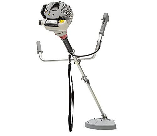 IKRA desbrozadora a Gasolina IBF 25-1 Incl. Bobina, Disco de 4 Puntas, Disco de 8 Puntas, Gafas de Seguridad y arnés