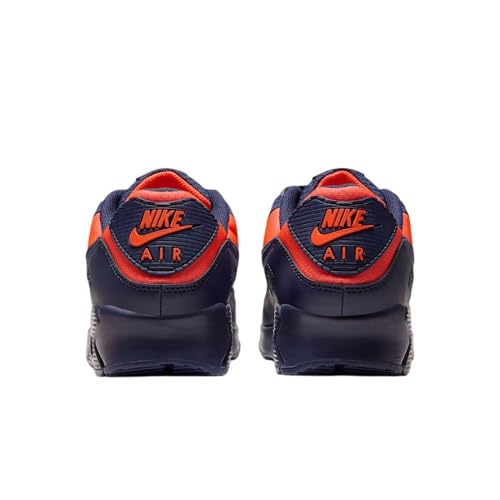 NIKE Air MAX 90, Sneaker Hombre, Lemon Venom Blackened Blue Hyper Crimson, 42.5 EU