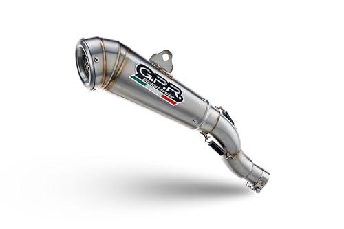 Escape de marca GPR, compatible con Triump Tiger Sport 660 2022/2023, sistema completo con terminal homologado, con catalizador, Powercone Evo line