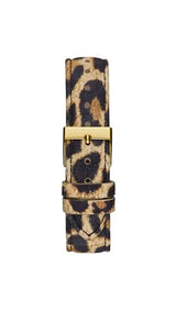 GUESS Reloj Analógico para Mujeres de Cuarzo con Correa en Cuero GW0745L2