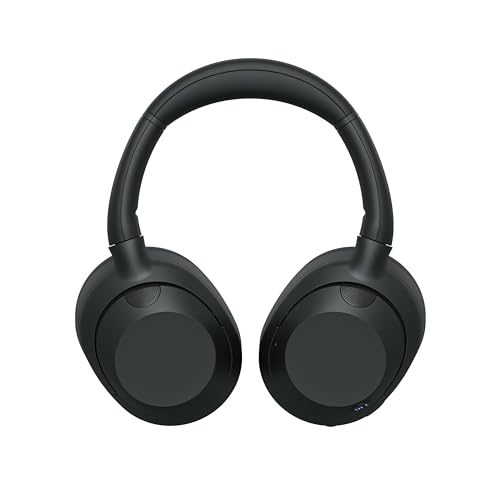 Sony ULT Wear, Auriculares inalámbricos Bluetooth con ULT Power Sound, Ultimate Deep Bass, Noise Cancelling, Calidad de Llamada nítida, hasta 30 Horas de autonomía de la batería, iOS y Android, Negro