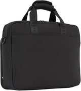 Tommy Hilfiger Maletín para portátil Hombre Repreve con correa para el hombro, Negro (Black), Talla Única