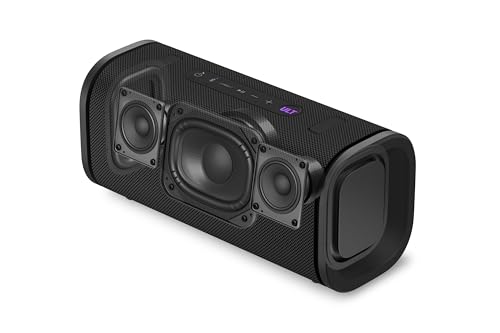 Sony ULT Field 5, Altavoz portátil Bluetooth Potente, 25 H de batería, 2 Modos ULT Power Sound, Resistente al Agua y al Polvo, 360 Luces, Correa Extraible para el Hombro, Compacto, Negro