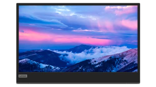 Lenovo L15 Monitor Portátil, Pantalla 15.6" FullHD IPS, 1920x1080, 60Hz, 6ms, Entrada 2 x USB-C, Cable USB-C a USB-C, Ajustable en Inclinación, Gris