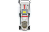IKRA cortacésped Mulching ICM 2033 con 2X batería y Cargador, Ahorro de Espacio, Superficies de césped de hasta 150m²