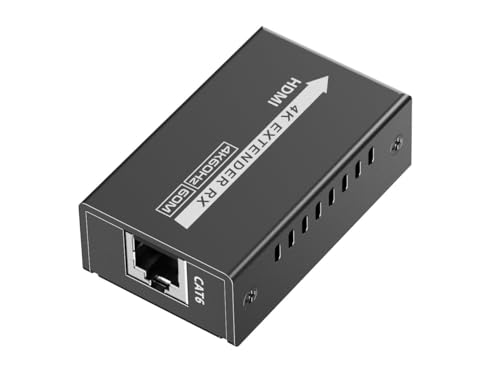 PremiumCord Extensor 4K USB-C a HDMI vía Cat5E/6/6A, UHD 4K 2160p 120Hz, Full HD 1080p, HDMI 2.0, HDCP 1.4/2.2, HDR10, Sin Retardo