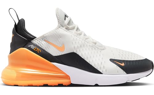 Nike Air MAX 270 Schuhe für Herren, Calzado Hombre, Summit White Laser Orange Anthracite, 42 EU