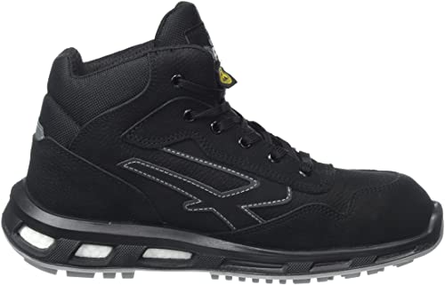 U-Power Red Lion Lift, Safety Shoes,Zapatos de Seguridad, Altos, Ligeros y Flexibles, Antiperforación, Antipinchazos, con Inserto Infinergy, con Puntera de Aluminio - Grey 45