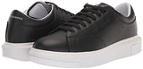 Armani Exchange Hombre Venice con Logotipo en Relieve Zapatillas, Negro, 46 EU