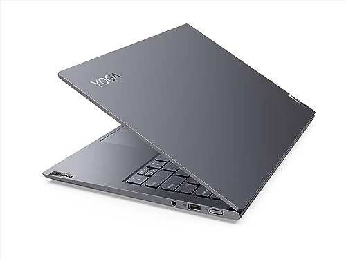 Lenovo Yoga Slim 7 Pro - Ordenador Portátil 14" 2.8K OLED 90Hz (AMD Ryzen 7 5800H,16GB RAM,512GB SSD,AMD Radeon Graphics,Windows 11 Home) Gris, Teclado QWERTY Portugués (82N50074PG)