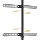Techly 105209 Soporte de Suelo para Pantalla LCD/LED/Plasma 45-65" Estilo de Caballete Nuez Oscuro