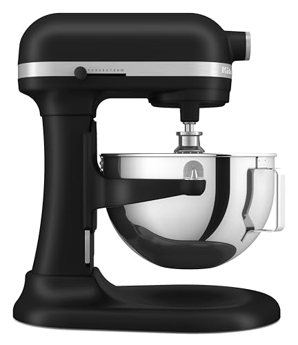 KitchenAid HEAVY DUTY - BATIDORA AMASADORA CON BOL ELEVABLE DE 5,2L - NEGRO MATE 5KSM55SXXEBM