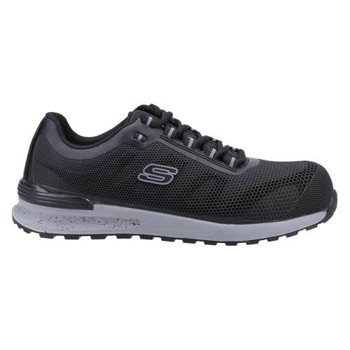 Skechers BULKLIN BRAGOO, Zapatillas para Hombre, Black KPU + Mesh, 39 EU