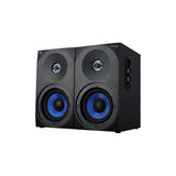 Woxter SO26-077 Dynamic Line DL-410 FX Altavoces gaming, Estéreo 2.0, Autoamplificados con 150W, Madera, Woofer de 4 pulgadas, 2 Tweeter, Negro, 3.5 mm
