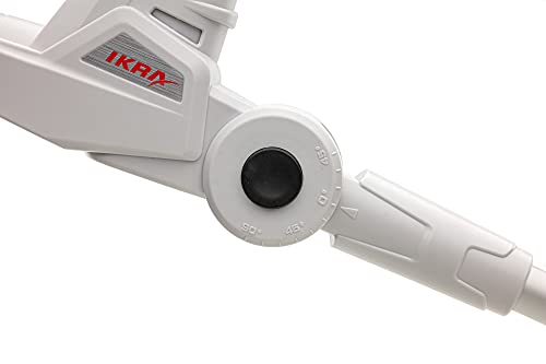 IKRA tijeras cortasetos telescópico a batería ICPH 2040, incl. 2x batería, cargador rápido y cinta de hombro