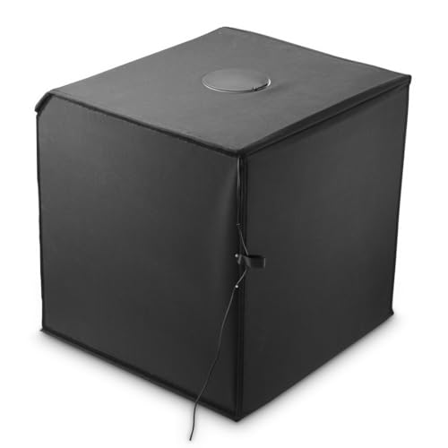 Hama Caja de Fotos, 50 x 50 cm (Estudio fotográfico, Mini Estudio fotográfico, Caja de luz, Caja de luz, Caja Ligera, Caja Blanca, Pantalla Verde, Tienda de luz, Cubo de Fotos, para fotografía de