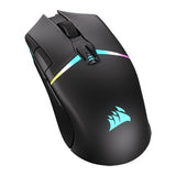 Corsair NIGHTSABRE WIRELESS RGB FPS/MOBA Ratón para Juegos - 26,000 DPI - 11 Botones Programables - Batería Hasta 100hrs - Compatible con iCUE - PC, PS5, PS4, Xbox - Negro