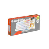 SteelSeries Apex Pro TKL Gen 3 Blanco - Teclado Mecanico Gaming - HyperMagnetic Interruptores OmniPoint 3.0 - Accionamiento Ajustable - Rapid Trigger - Preajustes - Rapid Tap - RGB - OLED - US QWERTY
